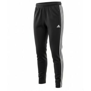 Adidas Climacool Womens Pants Size M Black Training White Stripe Elastic Waist